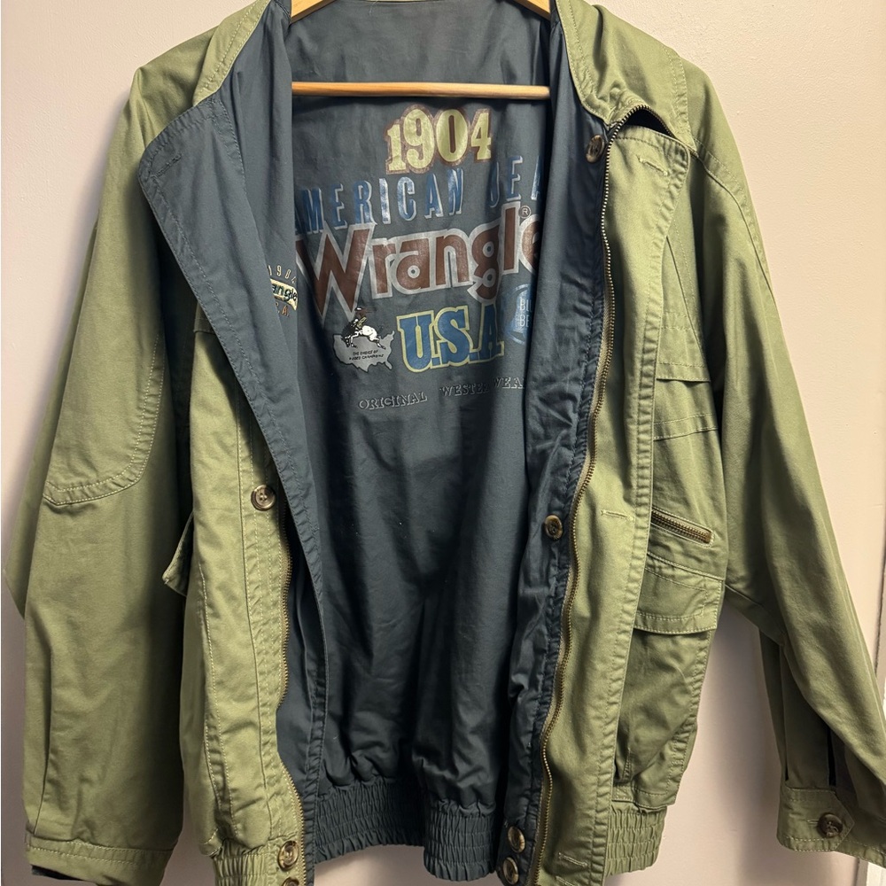 Vintage Versatile Wrangelr Green Utility Jacket
